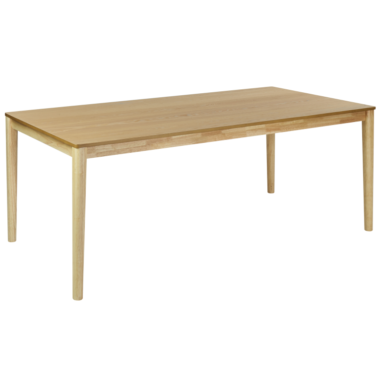 Ruokapöytä ERMELO Luonnollinen saarniviilu 200 cm 100 cm