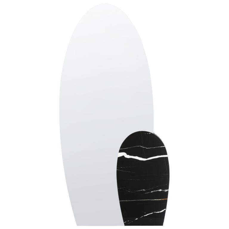 Seinäpeili VIERZON 58 cm 120 cm Musta