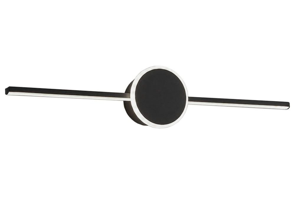 TOOLIGHT seinävalaisin LED APP849-1W ROUND musta, 61x11x12cm