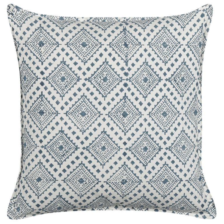 Koristetyyny CORDATA puuvilla 45 x 45 cm Sininen Itämainen kuvio