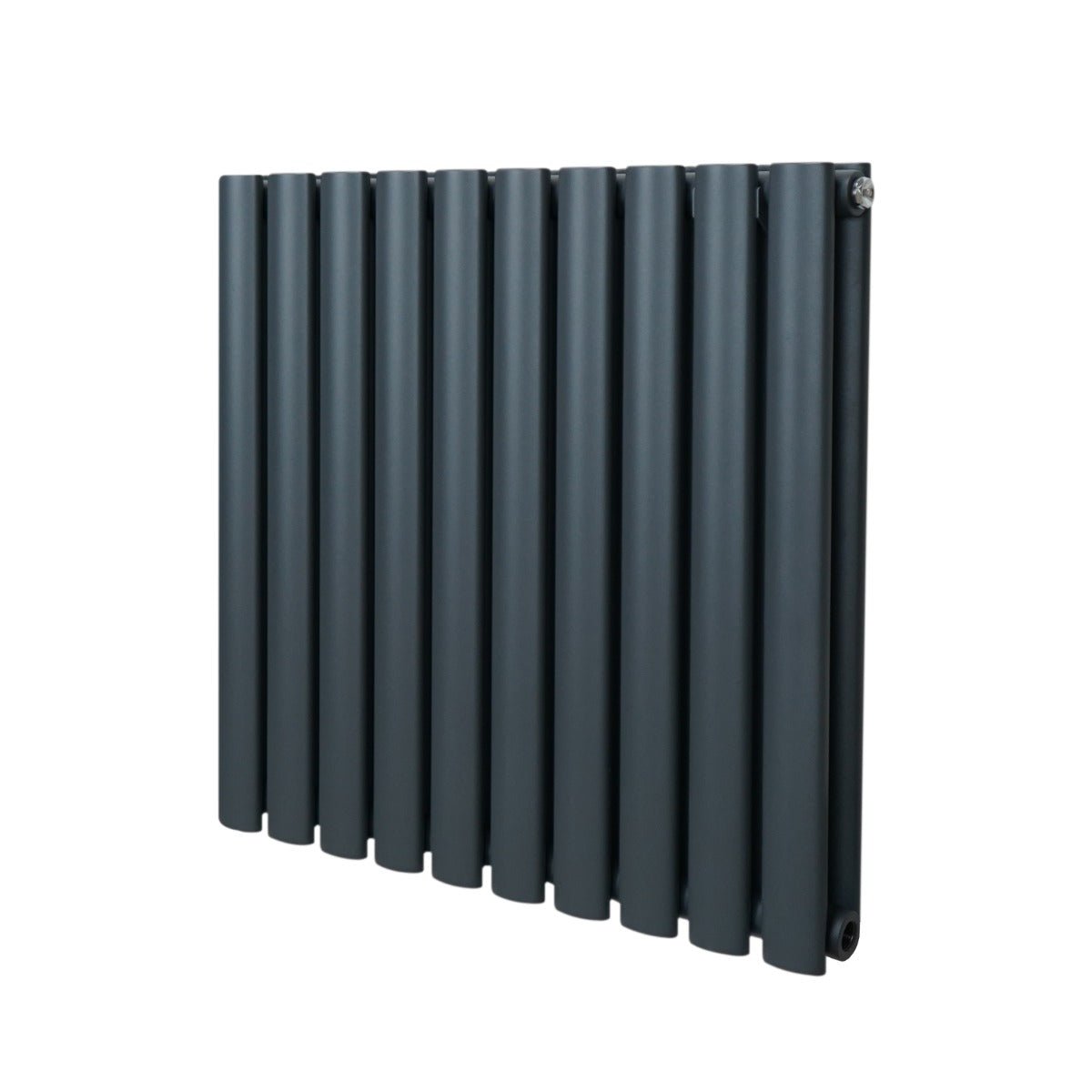 Soikea pylväspatteri – 600 mm x 600 mm - antrasiitinharmaa