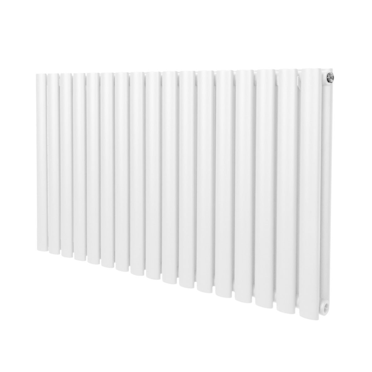 Soikea pylväspatteri – 600 mm x 1020 mm – Valkoinen
