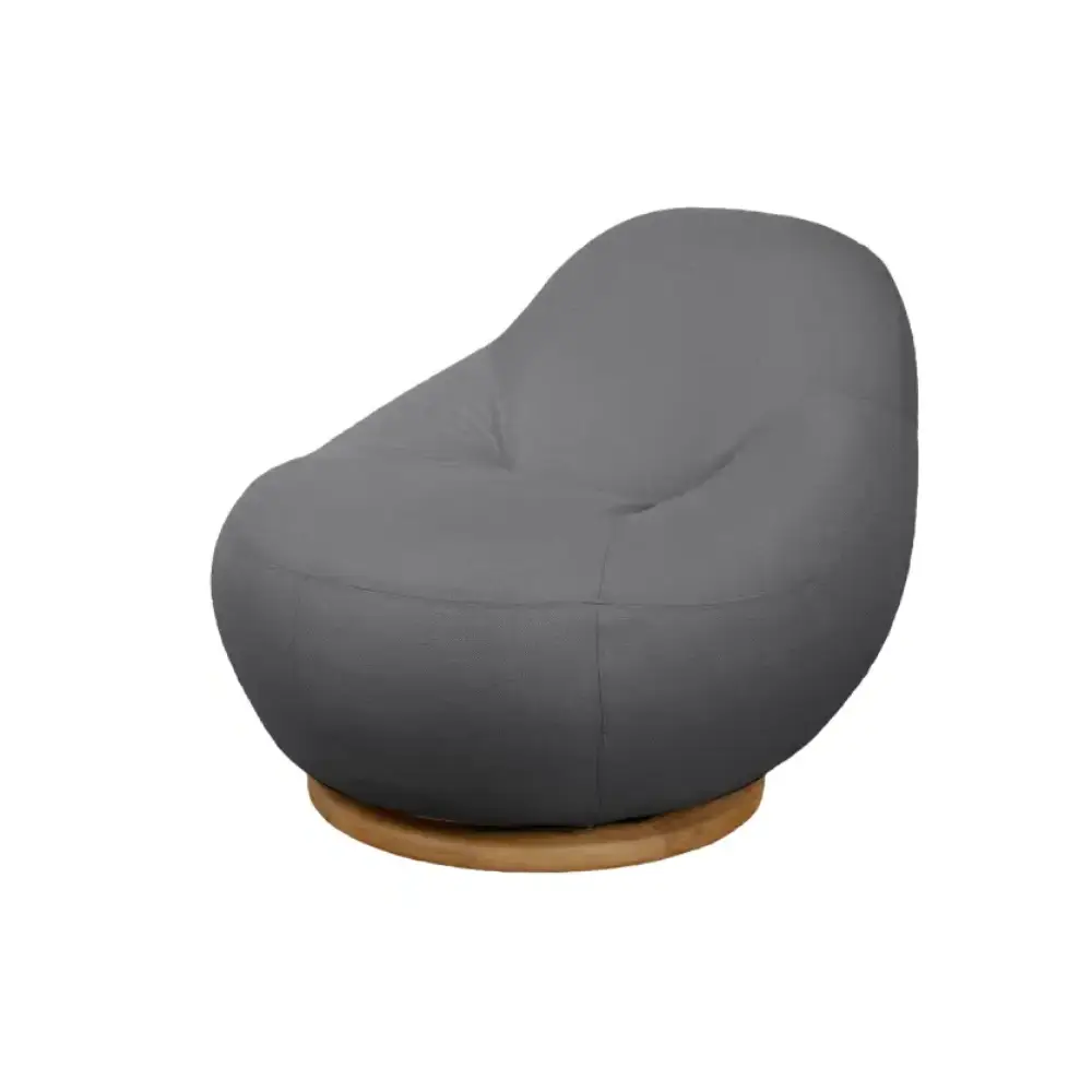 Cane-line, Gem lounge tuoli m/teak kääntölaakeri Grey, AirTouch