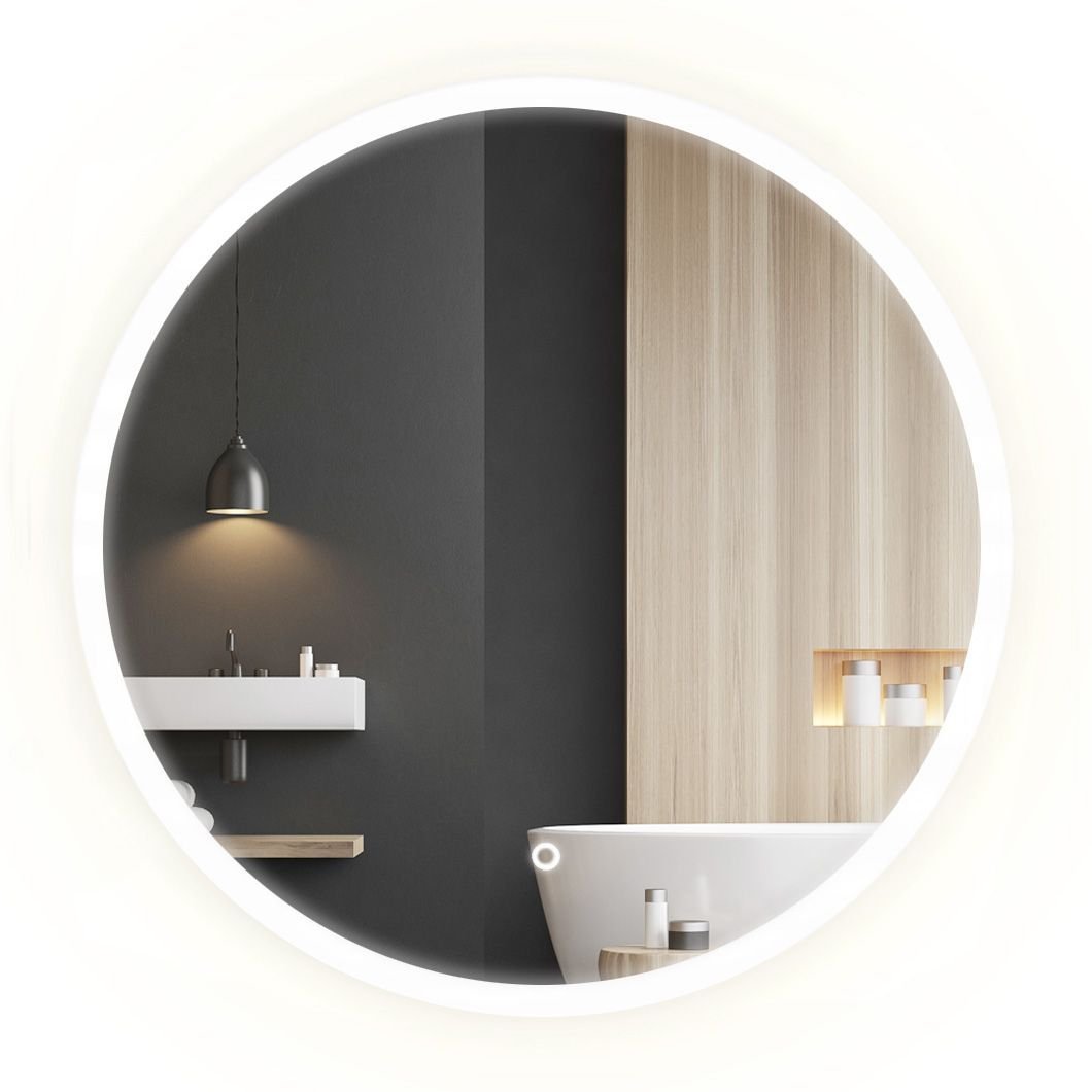 TUTUMI LED-seinäpeili FFJ 90 90 harmaa, 2x90x90cm