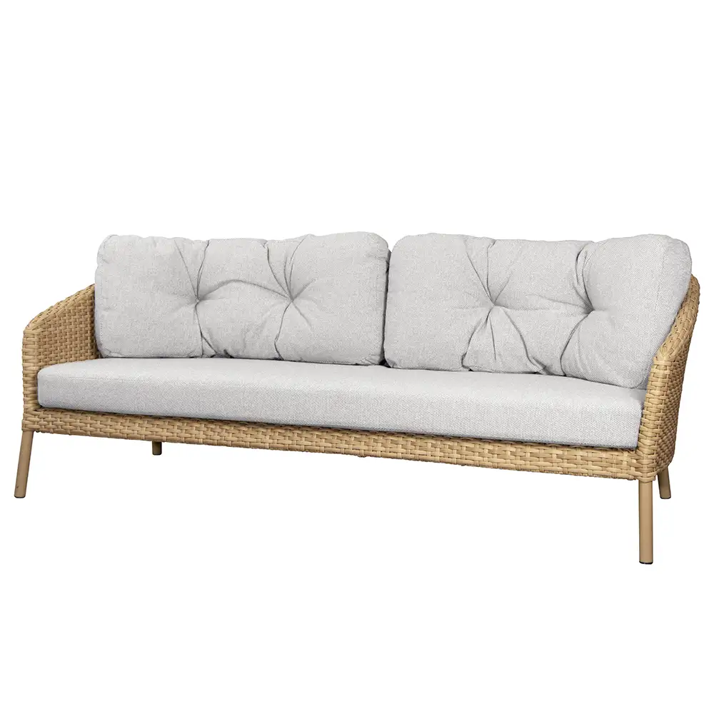Cane-line, Ocean tyynysarja, light brown, 3 istuttavaan sohvaan