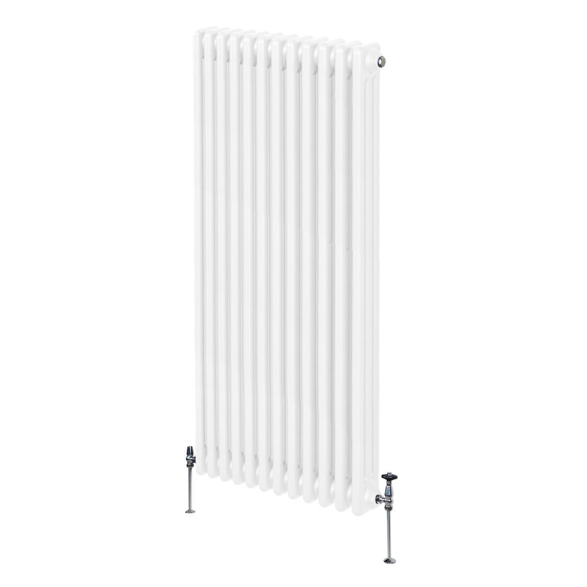 Perinteinen 3-pylväinen patteri - 1500 x 562 mm - valkoinen