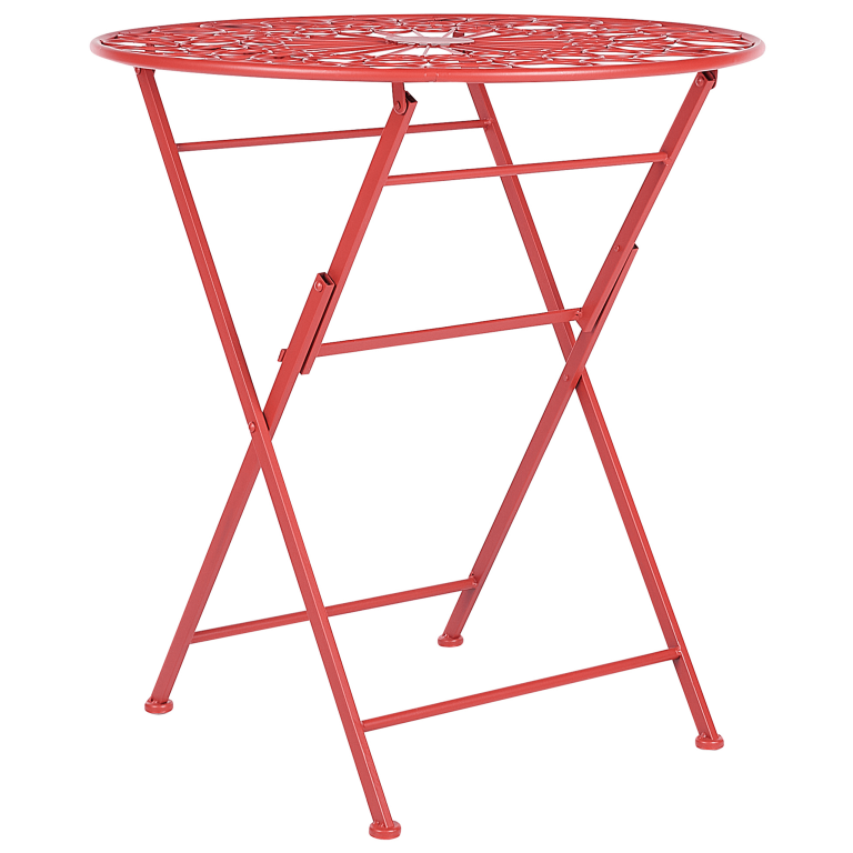Bistropöytä SCARIO 70 cm 70 cm metalli Punainen