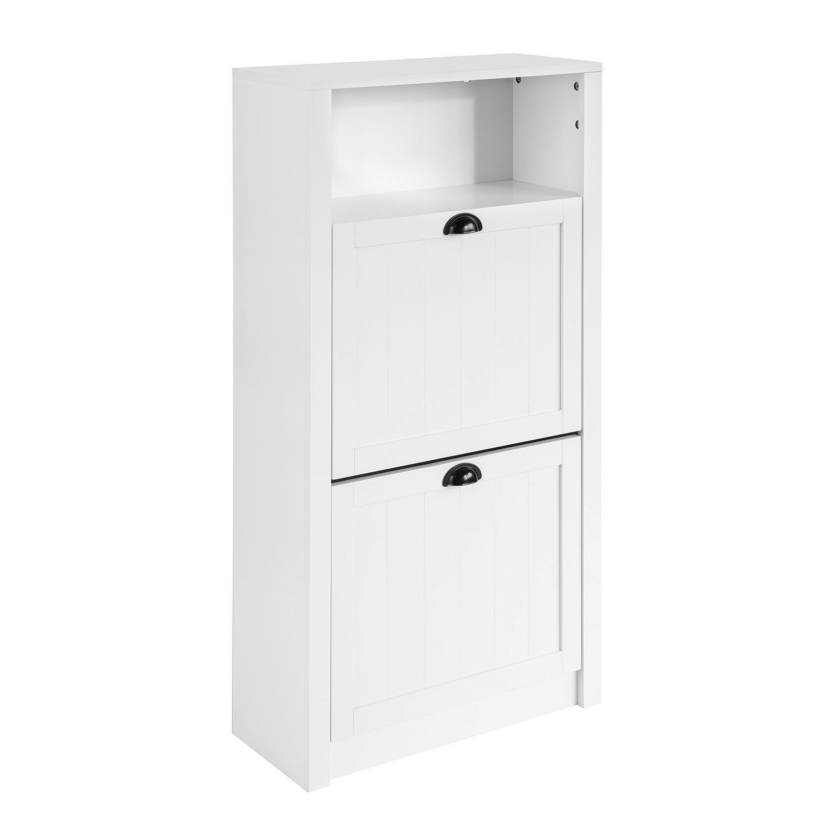 SoBuy Kenkäkaappi FSR87-K-W 2-ovinen puukuitulevy, valkoinen