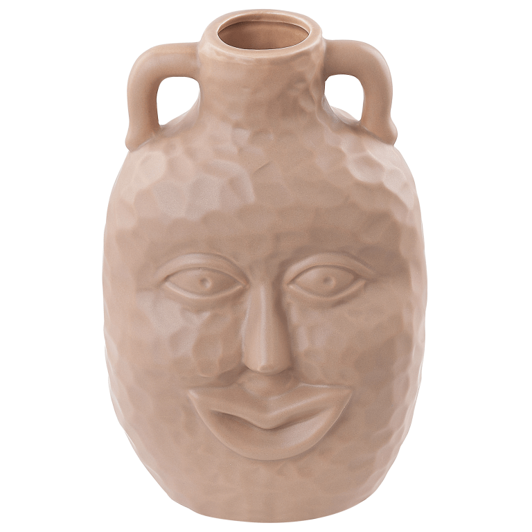 Kukkamaljakko VERIA keramiikka 26 cm Hiekanbeige