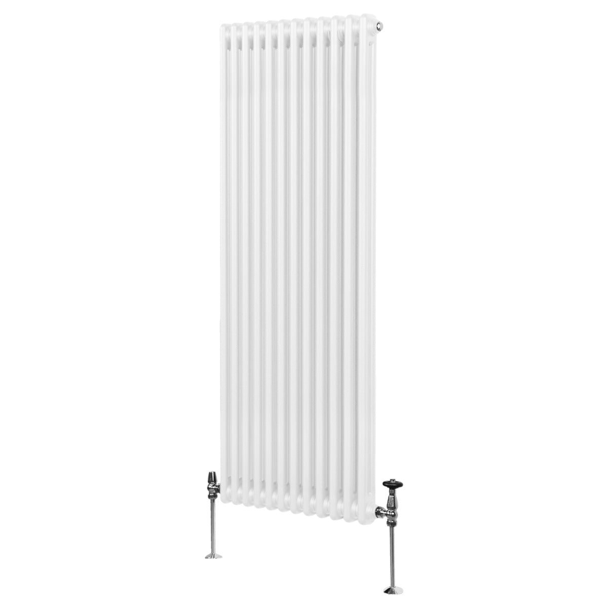 Perinteinen 2-pylväinen patteri - 1800 x 562 mm - valkoinen