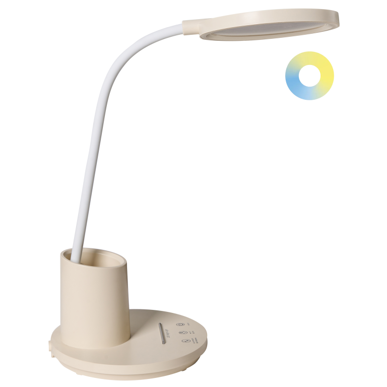Työpöydän LED-valaisin VELA himmentimellä Vaaleanbeige
