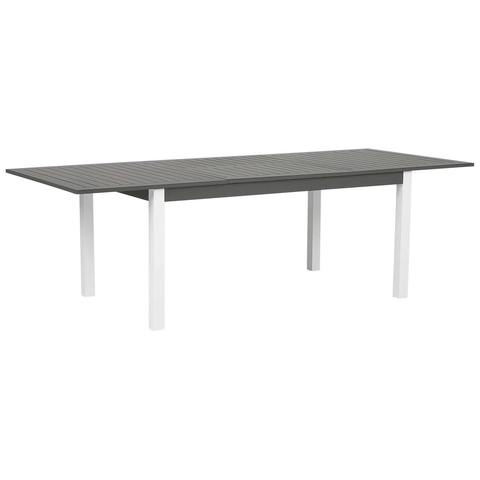 Jatkettava puutarhapöytä PANCOLE 168/248 cm 100 cm metalli Harmaa