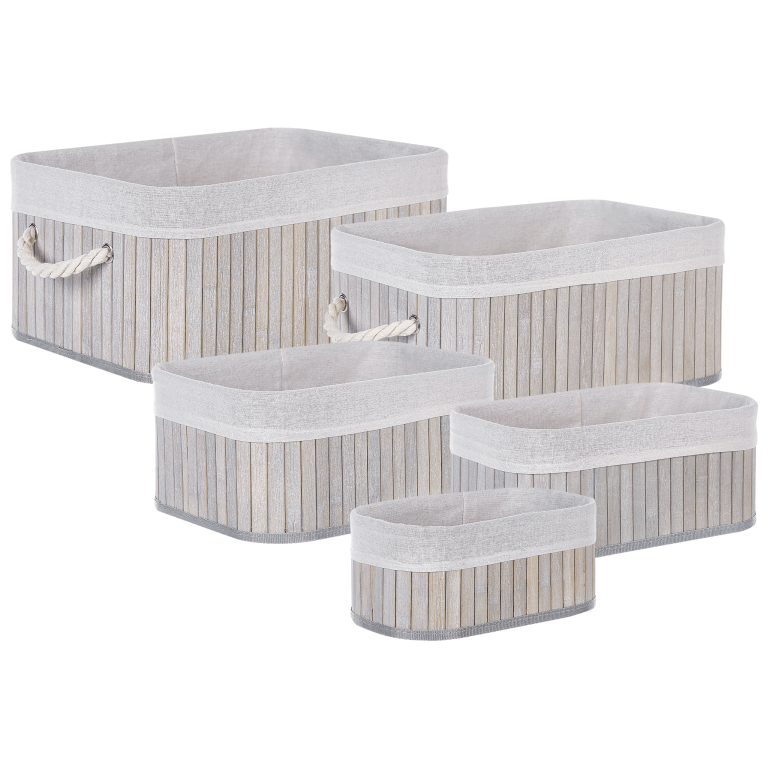 Korisetti 5 kpl TALPE bambu Harmaa