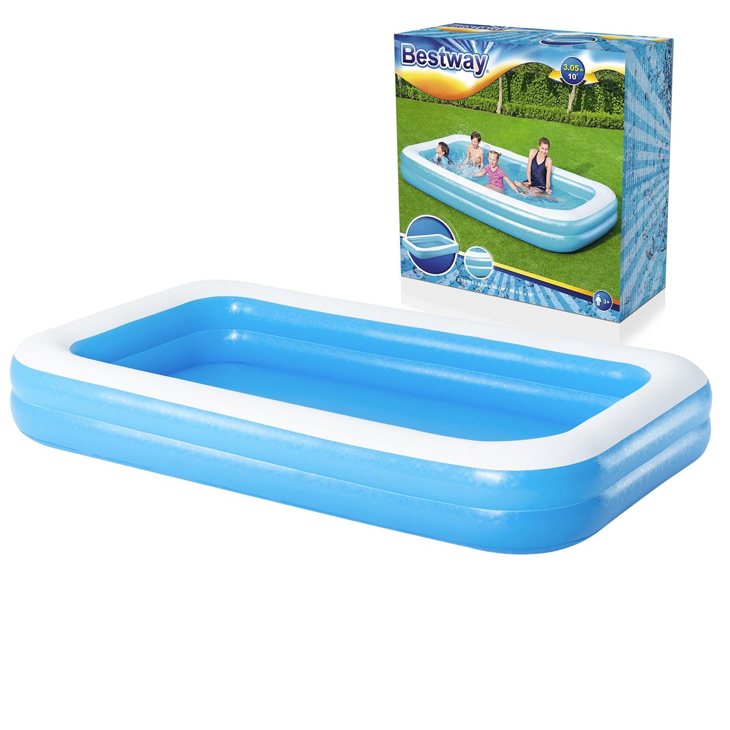 Bestway 54150 puhallettava perheallas 305 x 183 x 46 cm