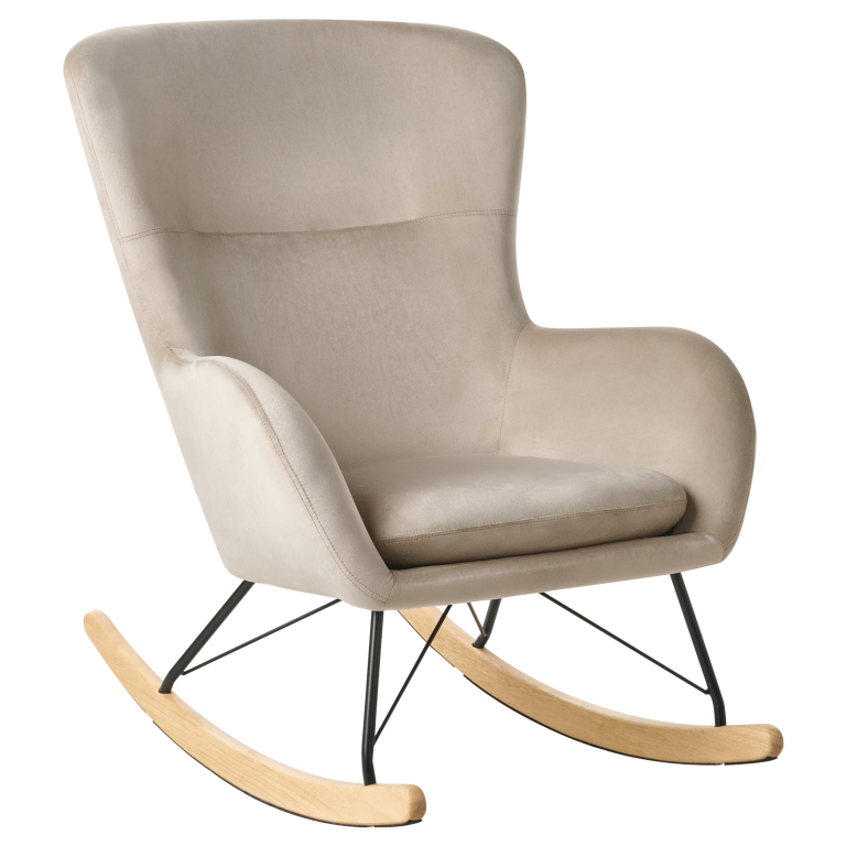 Keinutuoli ELLAN sametti Beige