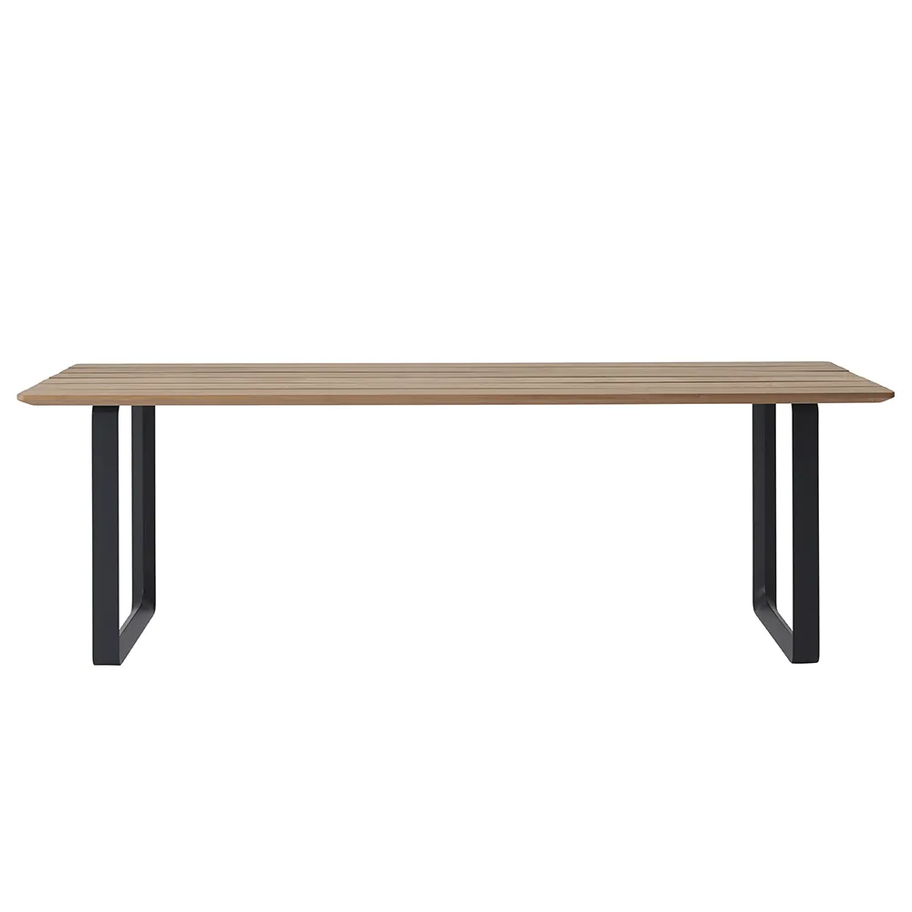 Muuto, 70/70 ruokapöytä 225x90 cm Sapele Mahogany/Anthracite Black