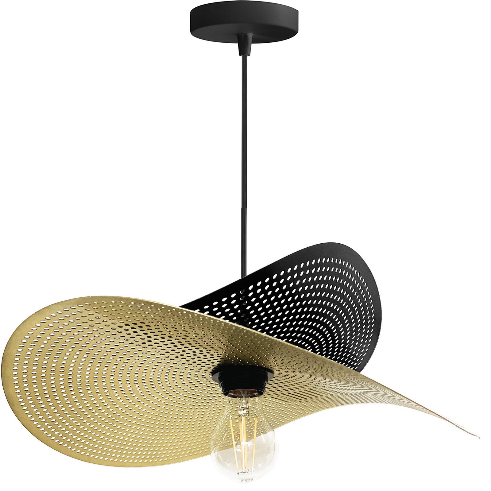 TOOLIGHT riippuva kattovalaisin APP1471-1CP mustakulta, 40x38x10cm