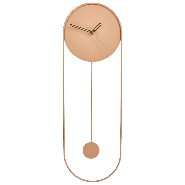 Seinäkello SALVAN 20 cm metalli Persikka