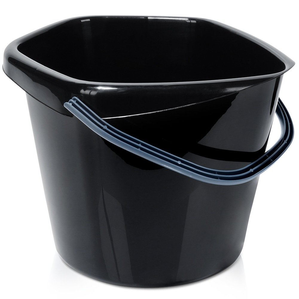 Musta muoviämpäri 14 l