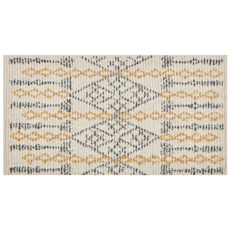 Matto KADAPA Beige 80 x 150 cm puuvilla
