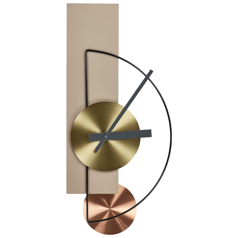 Seinäkello CEVINS 31 cm metalli Beige
