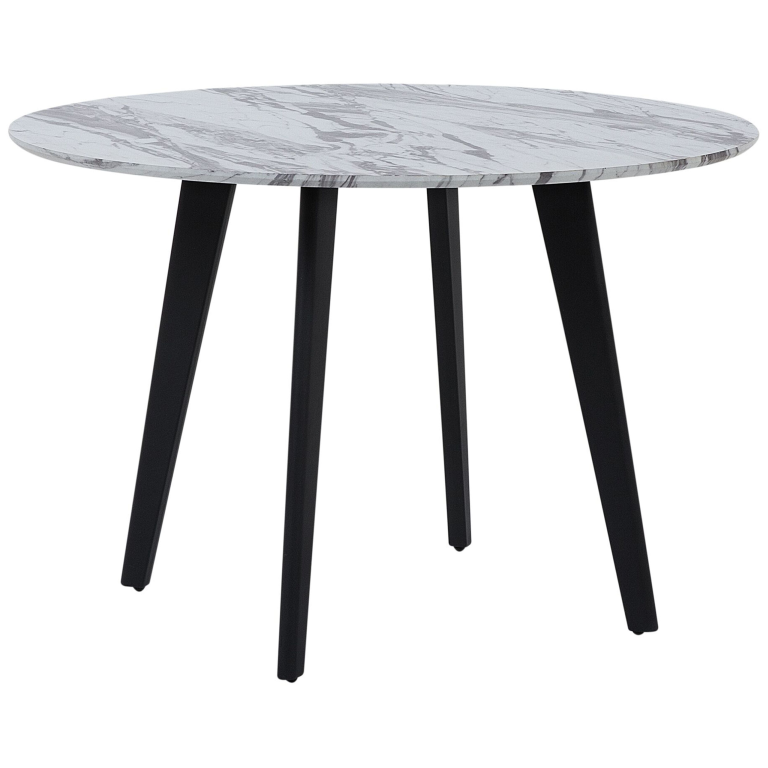Ruokapöytä MOSBY Valkoinen marmorikuvio 110 cm 110 cm