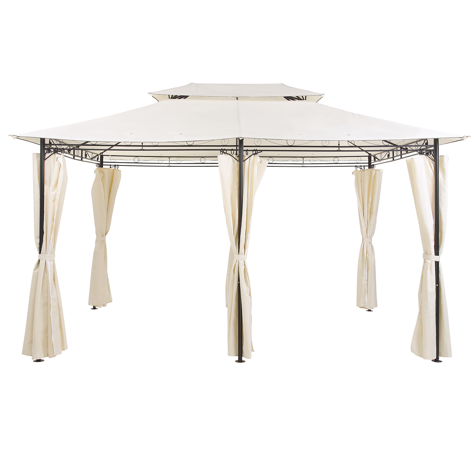 Paviljonki COLOS metalli 400 cm 300 cm Beige