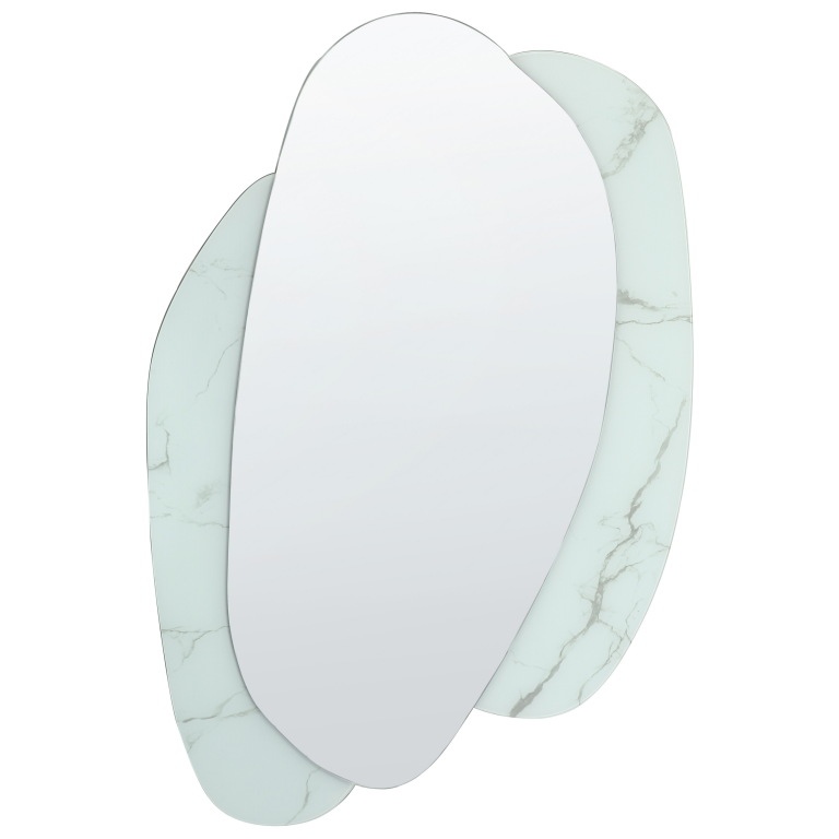 Seinäpeili PANNES 80 cm 117 cm Vaaleansininen
