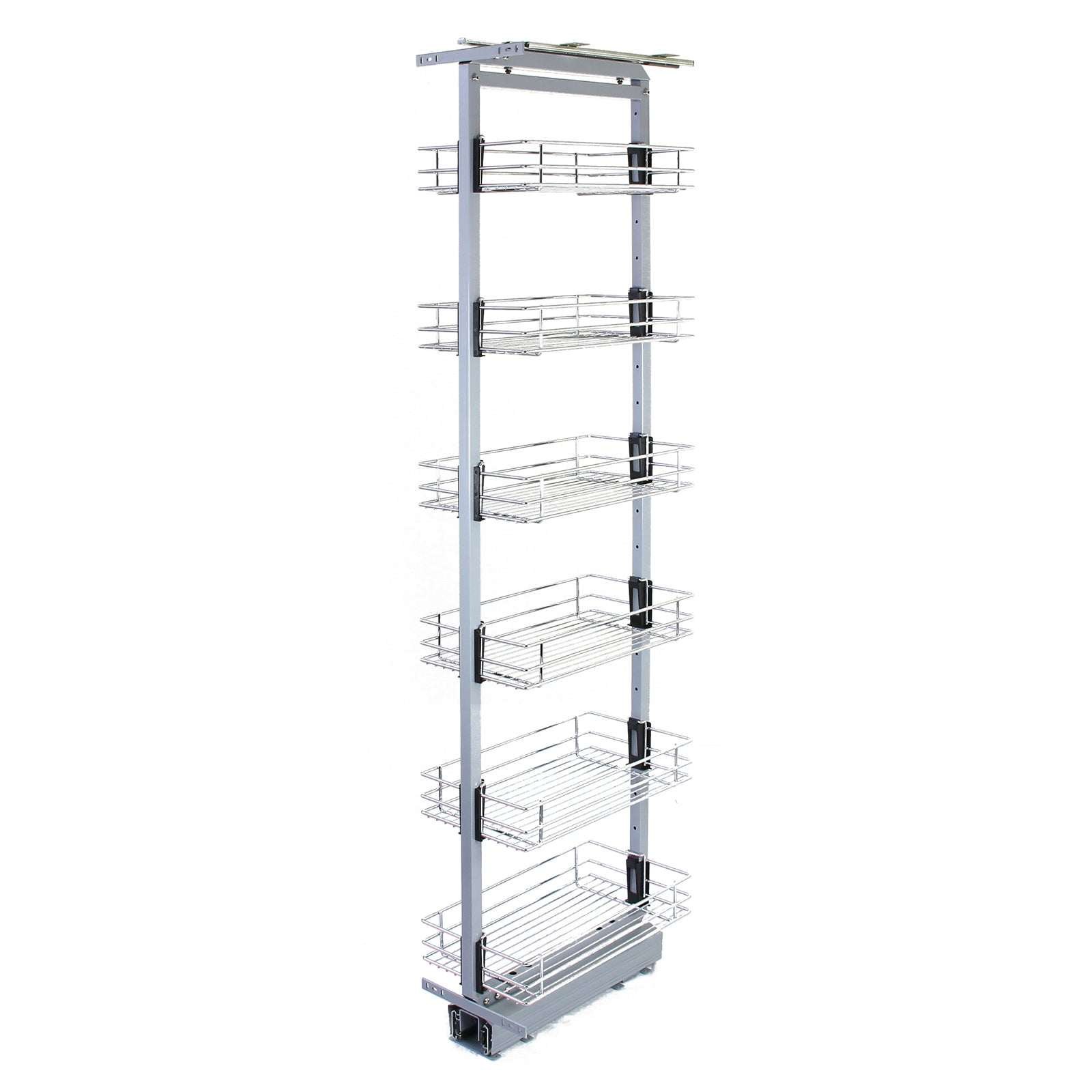 KuKoo-keittiökaappi, ulosvedettävä, pehmeästi sulkeutuva – 46 cm S x 190–220 cm K