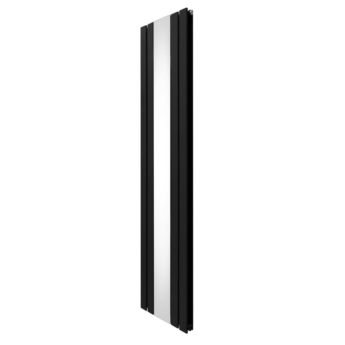 Litteä peilipatteri - 1800 mm x 425 mm - musta