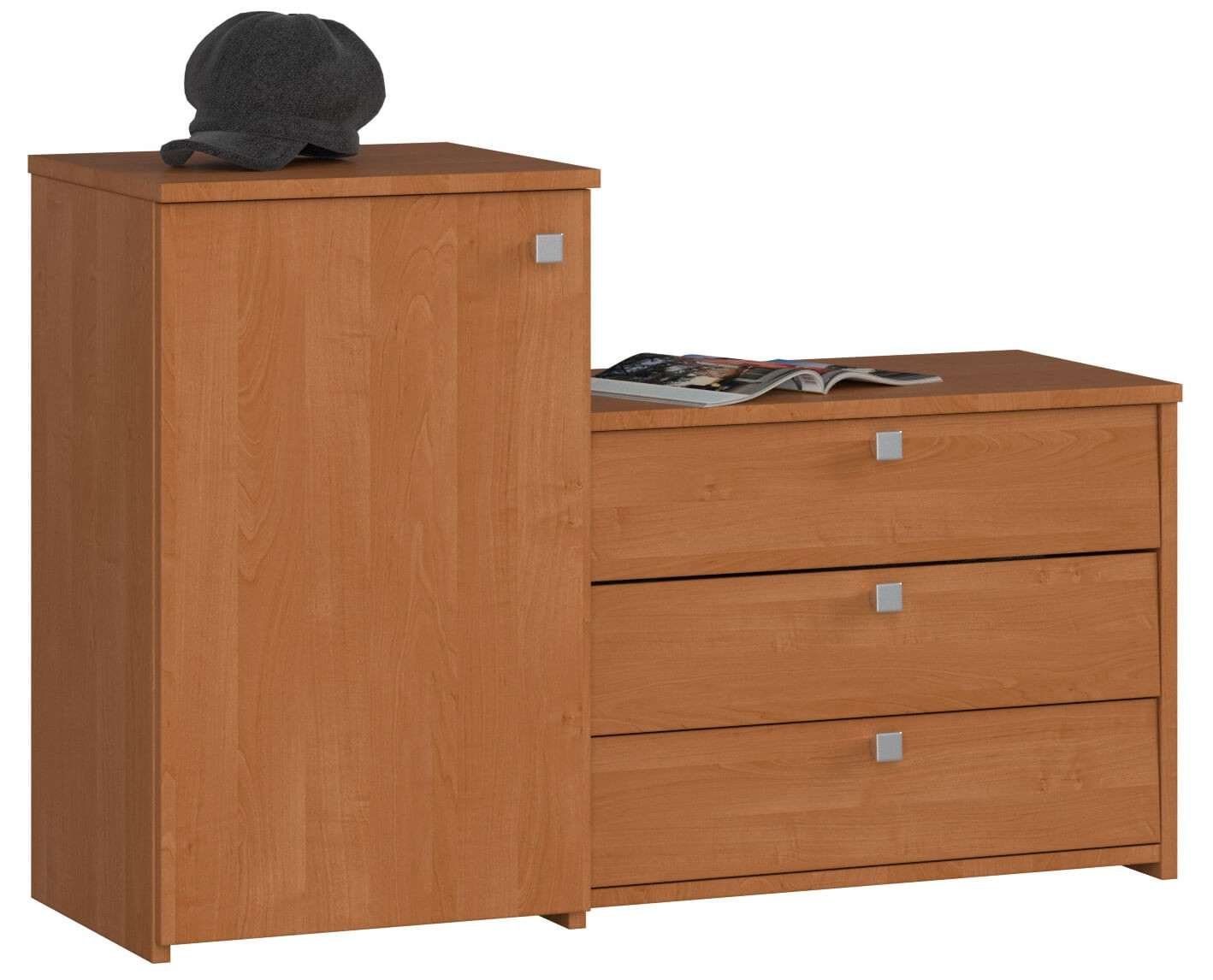 Akord Kenkäteline 3 kippiovea Leppä 99x33x68