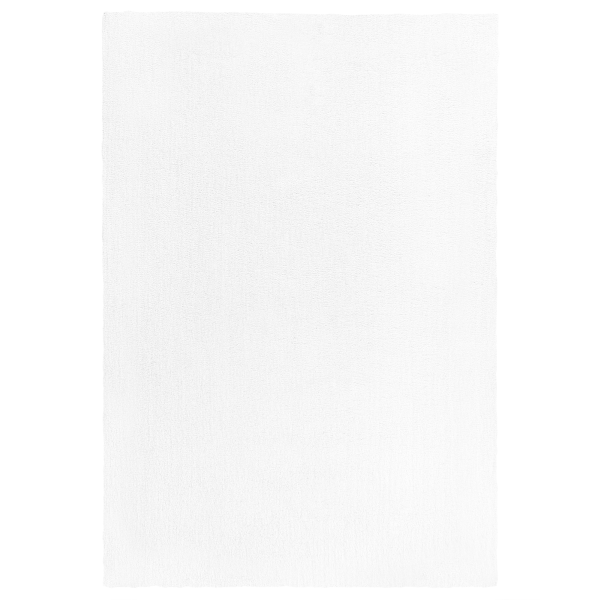 Korkeanukkainen matto DEMRE Valkoinen 140 x 200 cm