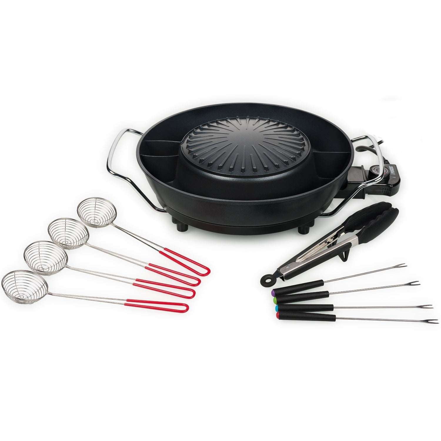 Korealainen grilli PZ-9131 sähköinen kuuma kattila Ø 24 cm 1800W 3l