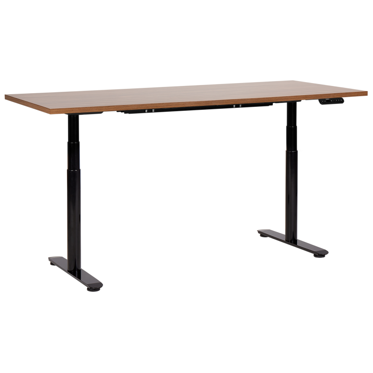Sähkösäädettävä työpöytä DESTINAS Ruskea/musta 180 cm 80 cm