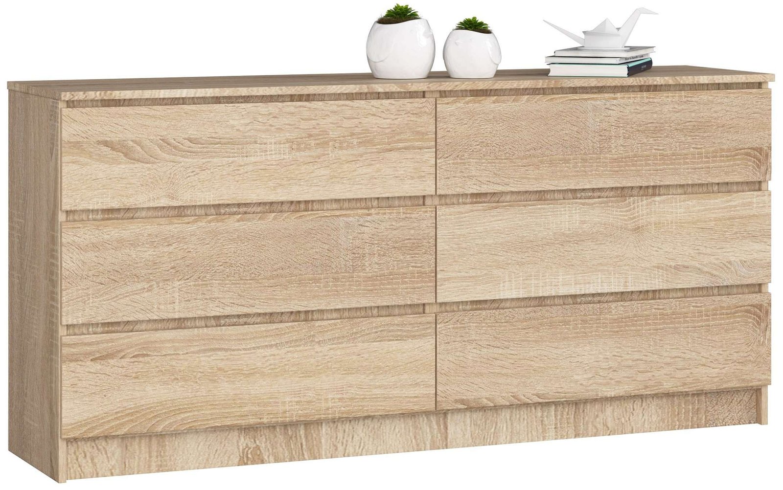 Akord Senkki 6 Laatikkoa Sonoma-tammi 160x40x77