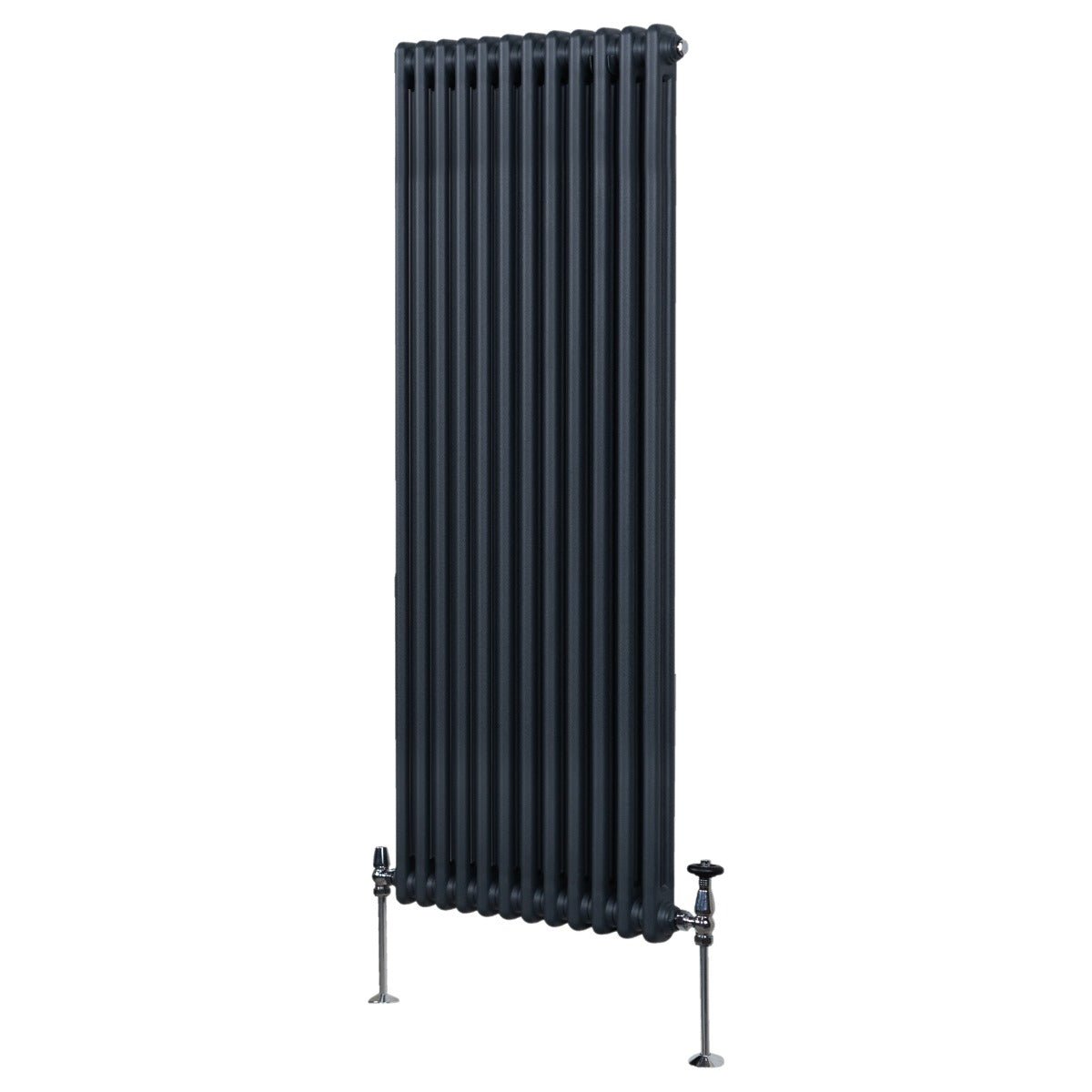 Perinteinen 2-pylväinen patteri - 1800 x 562 mm - antrasiitinharmaa