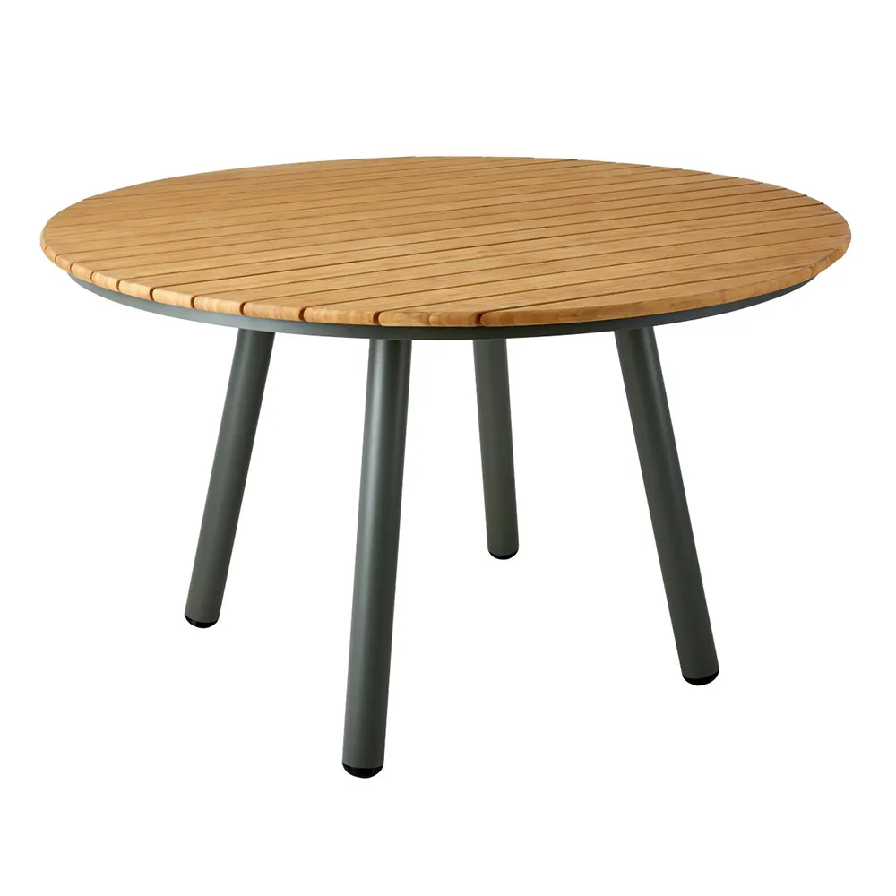 Brafab, Bam Bo Ruokapöytä Ø120 cm Bambu/Nordic Green