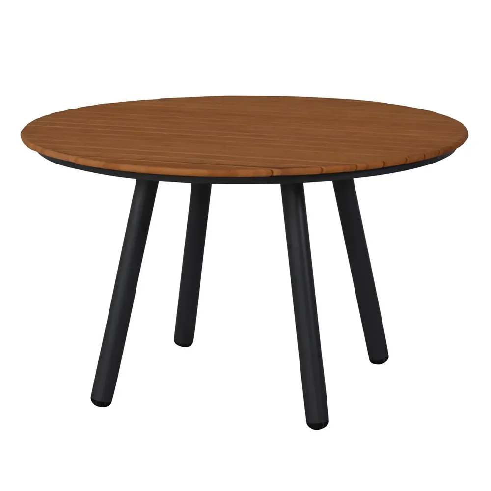 Brafab, Bam Bo Ruokapöytä Ø120 cm Bambu/Anthracite
