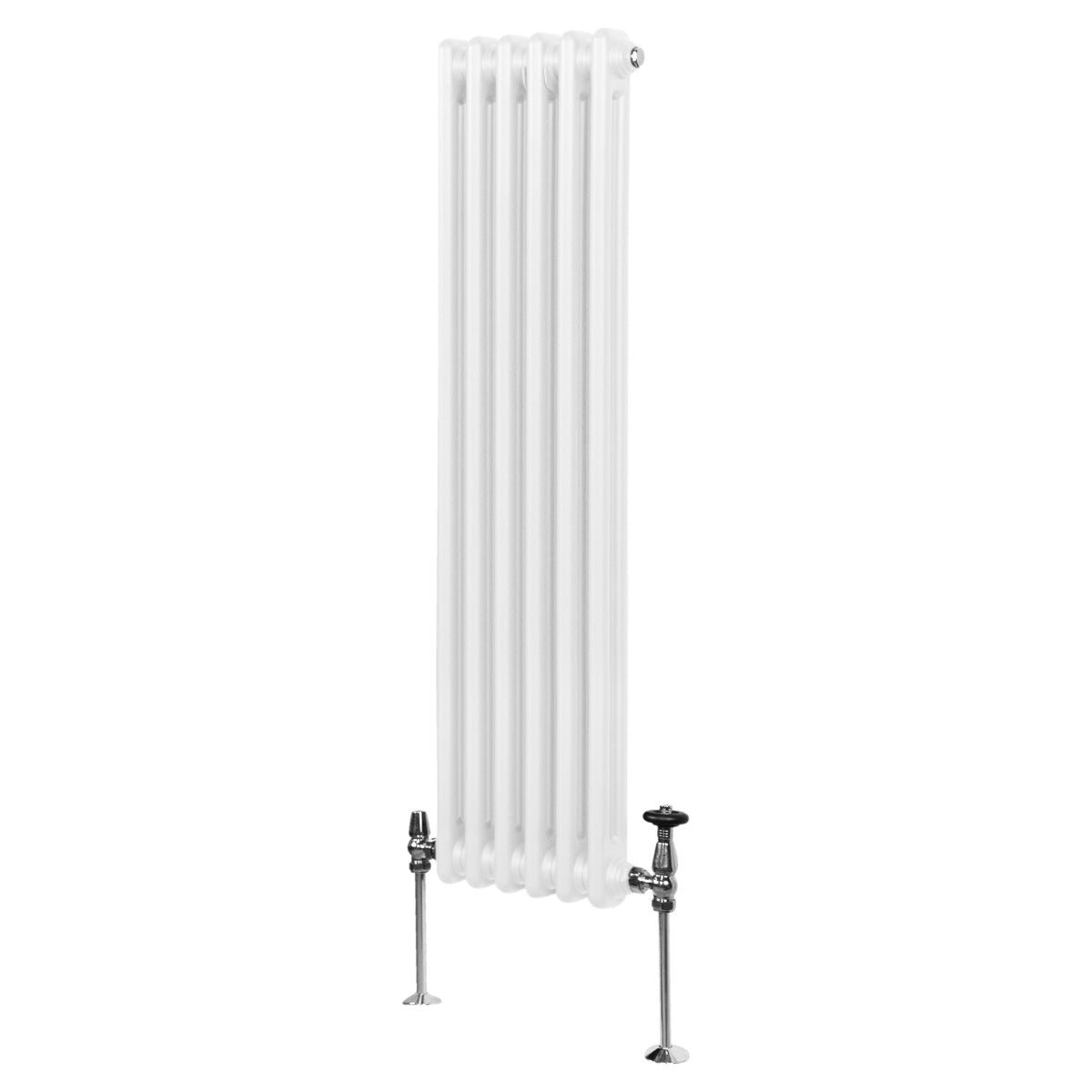 Perinteinen 2-pylväinen patteri - 1500 x 292 mm - valkoinen