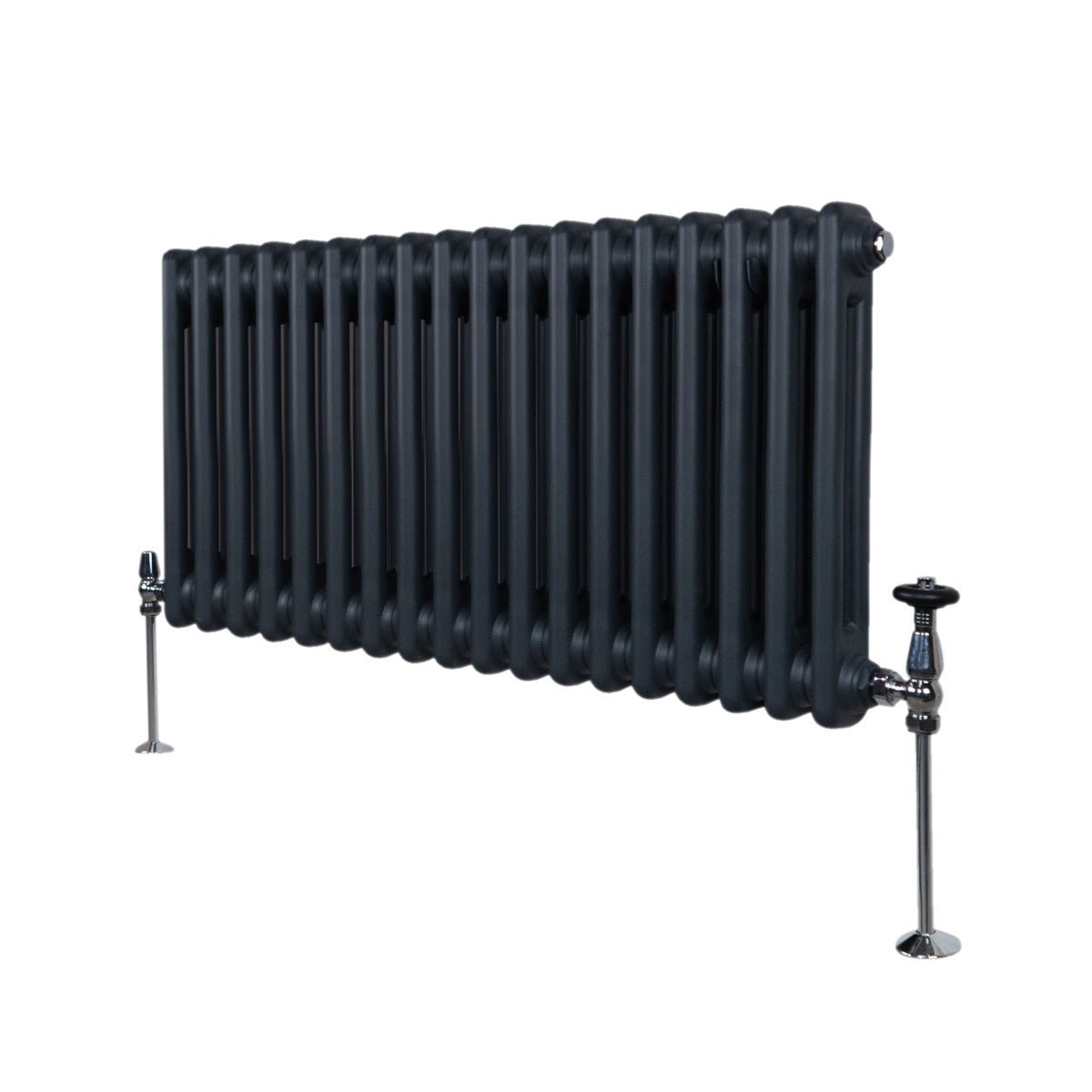 Perinteinen 2-pylväinen patteri - 300 x 832 mm - antrasiitinharmaa