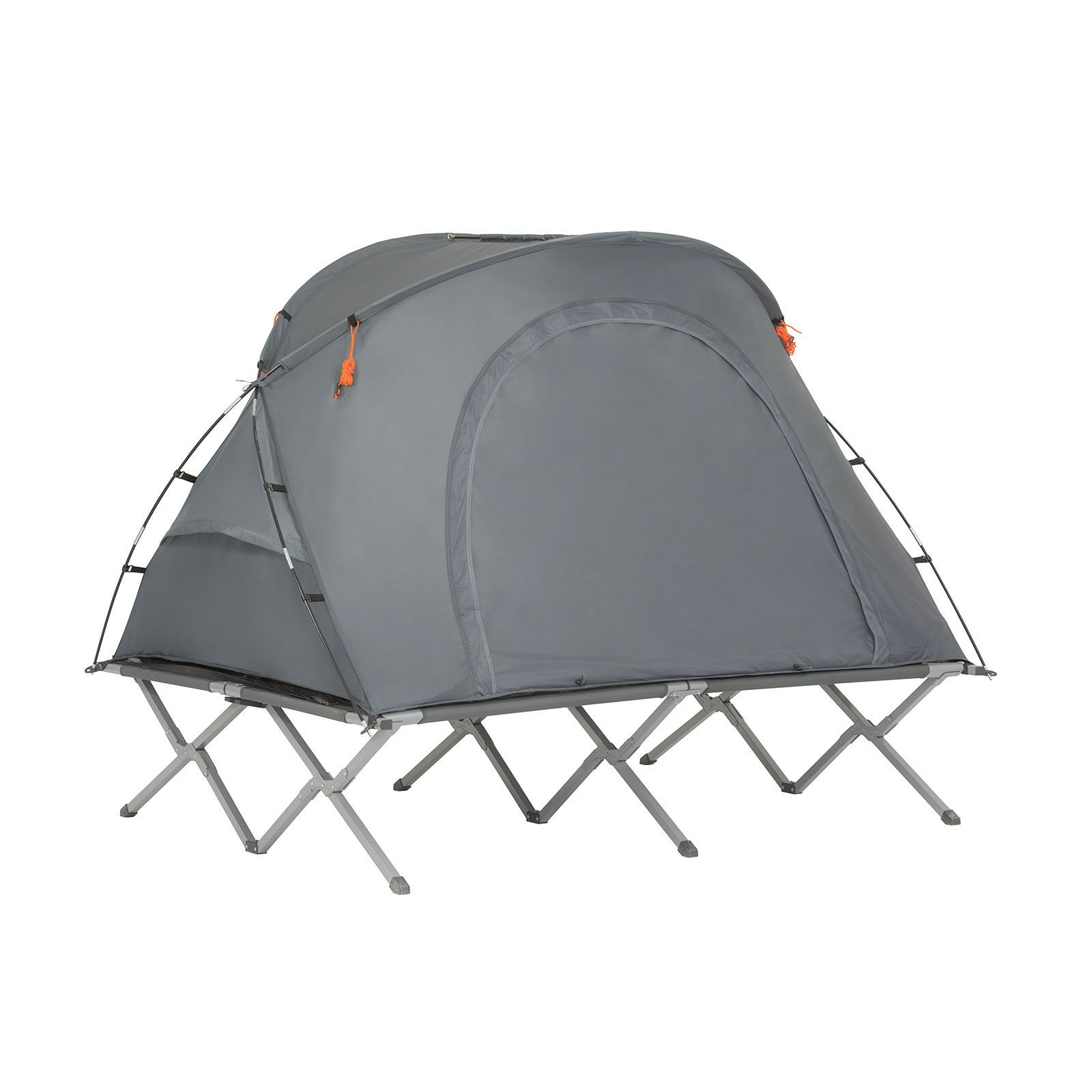 SoBuy Teltta 2 hengelle - kestävä harmaa OGS60-L-HG