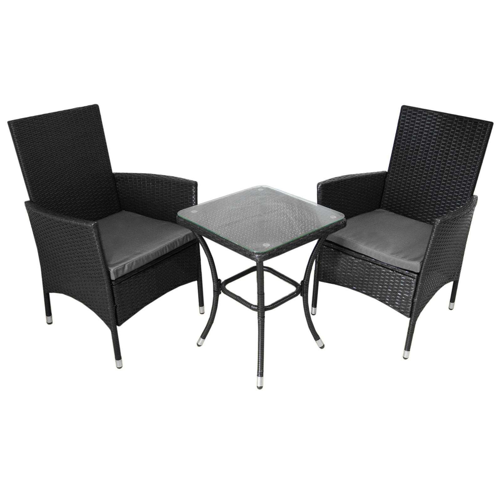 Jardí Rattan Bistrosetti Musta