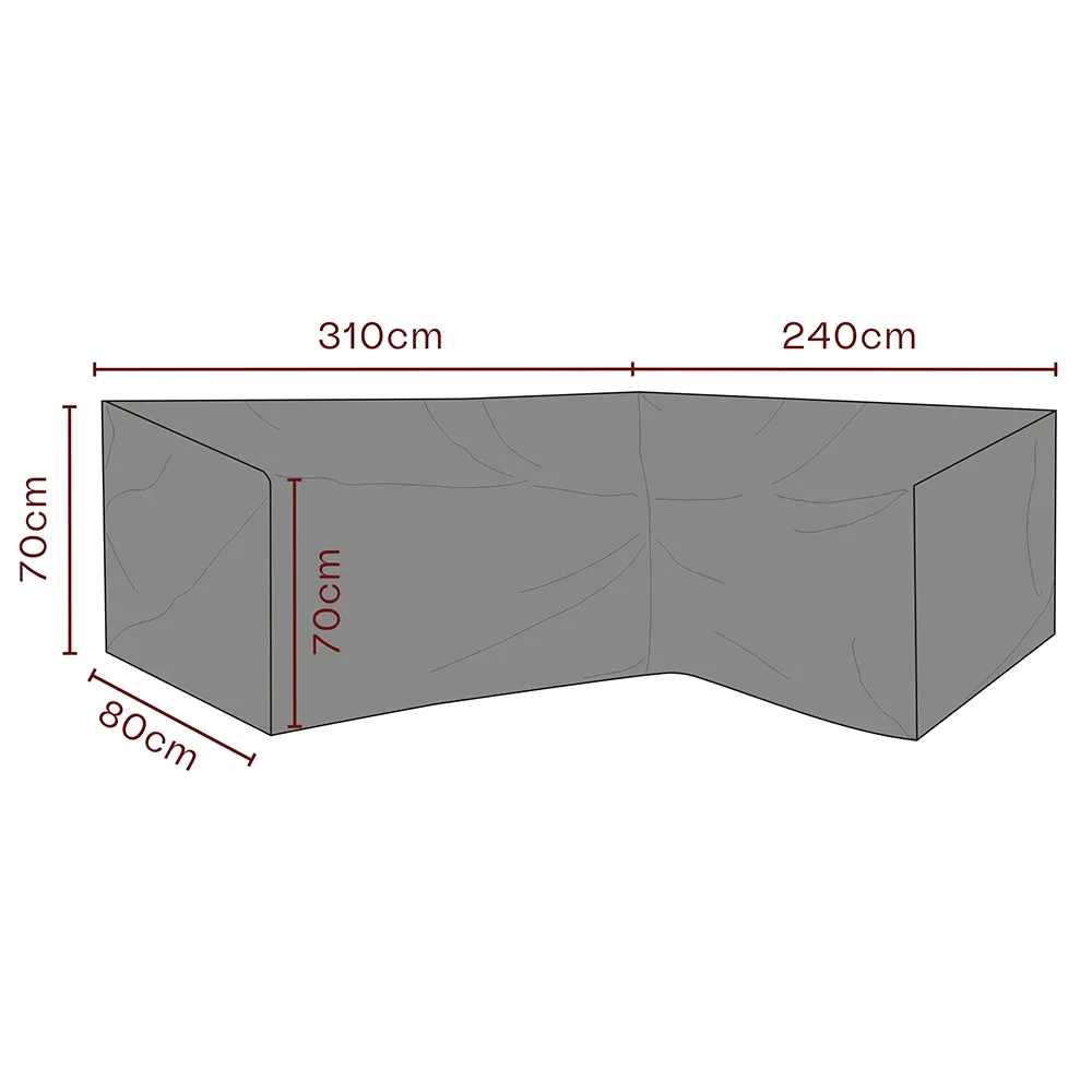 Brafab, Huonekalusuoja kulmasohva 240/310x70x80 cm Premium