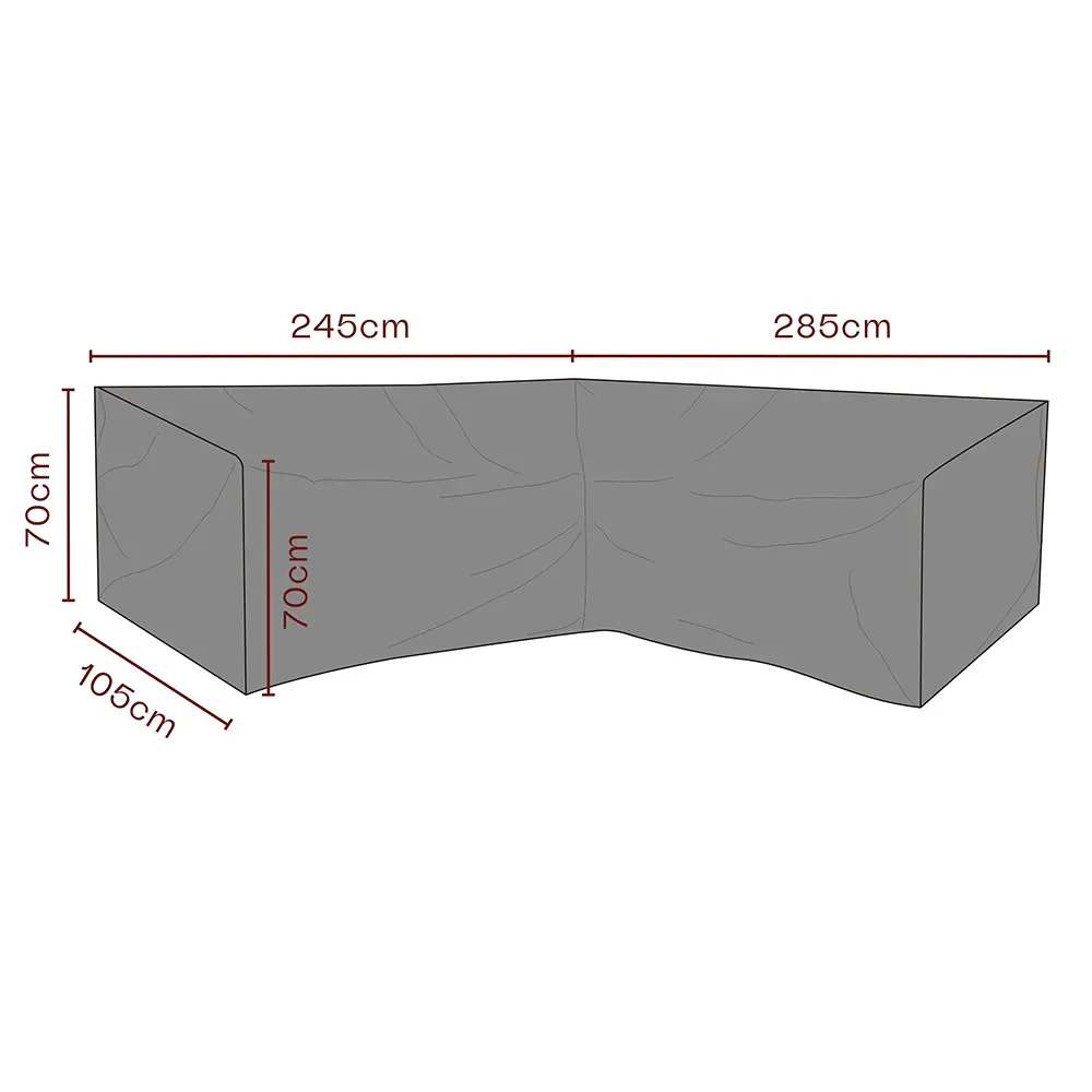 Brafab, Huonekalusuoja kulmasohva 285/245x70x105 cm Premium
