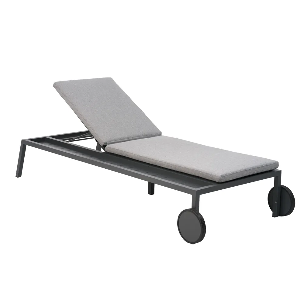 Brafab, 2-pakkus Samvaro aurinkotuoli antrasiitti Pearl Grey