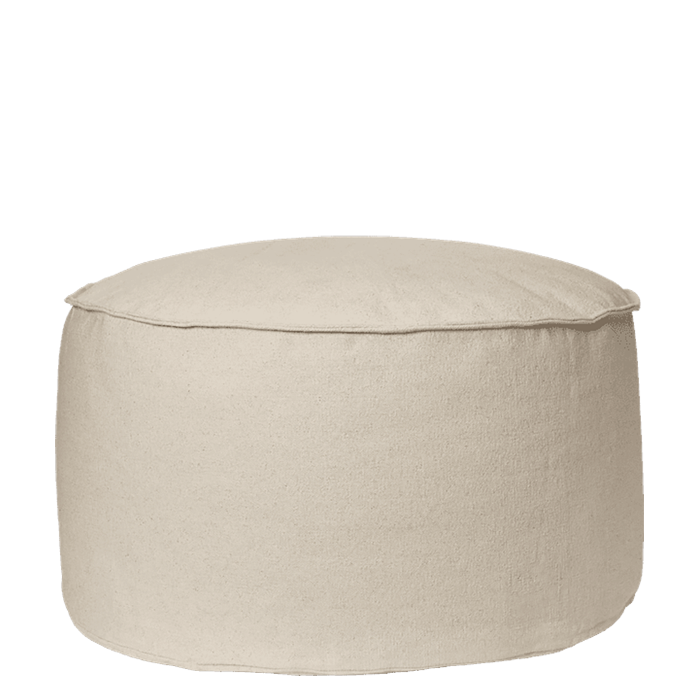 Ferm Living, Aun-puuvillapuhvi - Ø80 - Luonnonvalkoinen