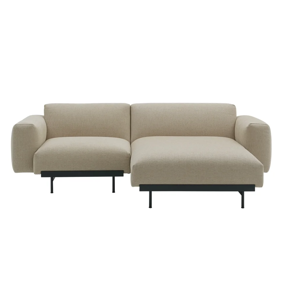 Muuto, In Situ 2-istuttava modulaarinen sohva Config 5 - Ecriture240/Musta