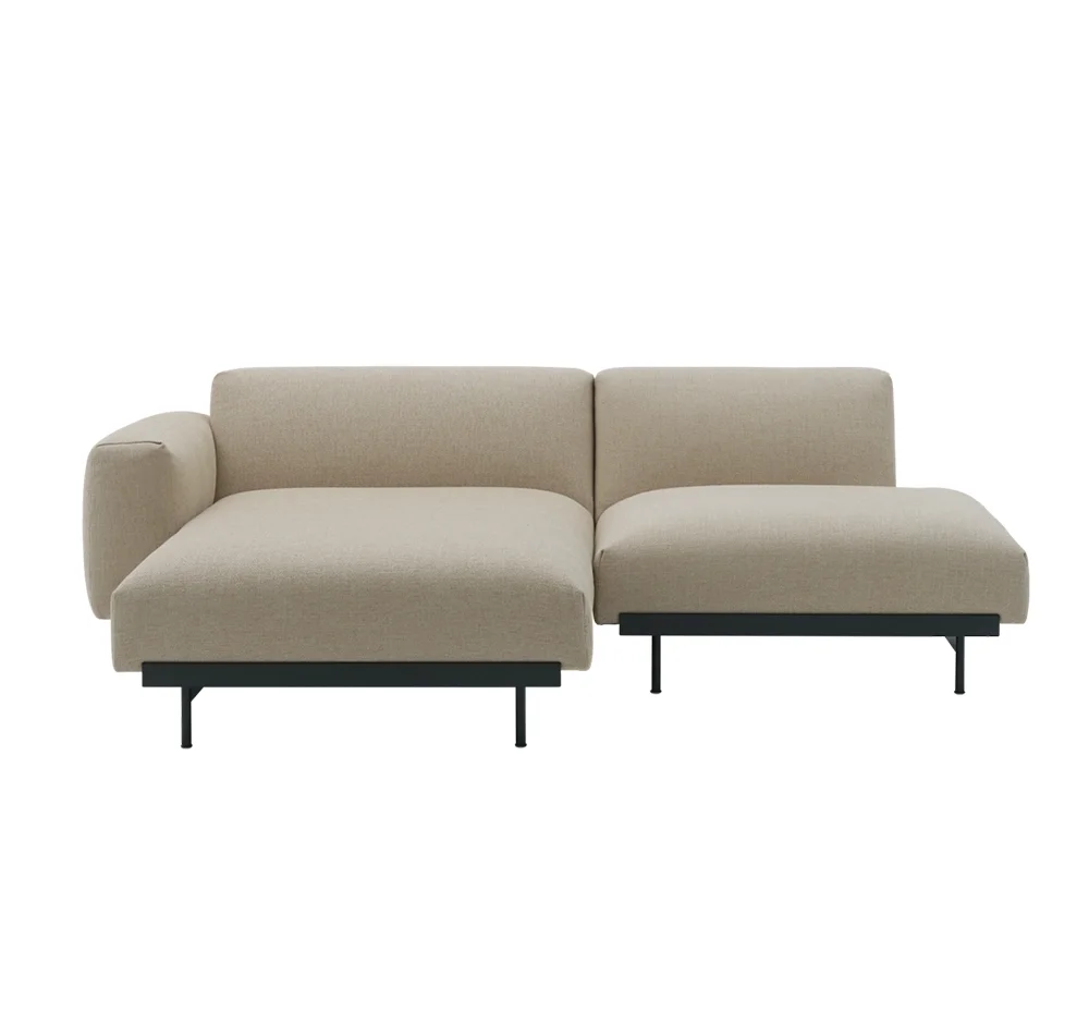 Muuto, In Situ 2-istuttava modulaarinen sohva Config 6-Ecriture 240/Musta
