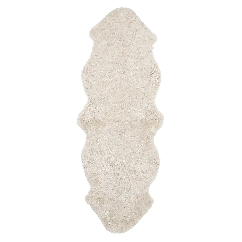 Skinnwille, Curly Lampaannahka 60x180 cm Beige moonlight