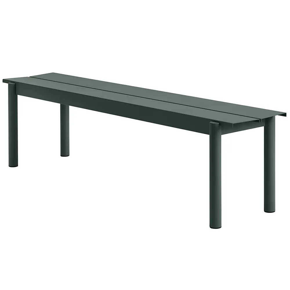 Muuto, Linear Steel Penkki 170x34 cm Dark Green